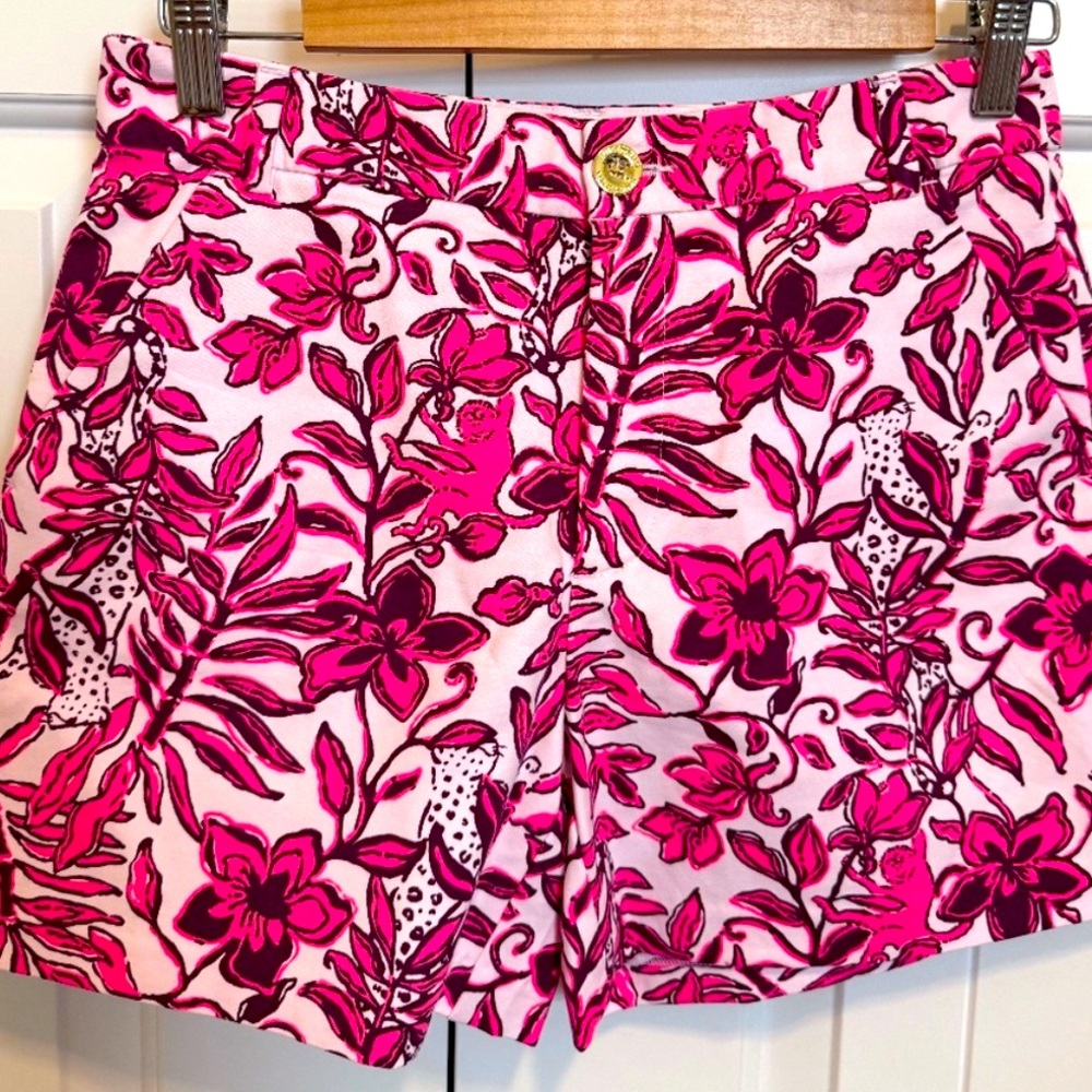 New Lilly Pulitzer GRETCHEN HIGH RISE 5" SHORT, ELDERFLOWER BLOSSOM LIL ESCAPE - Picture 7 of 8